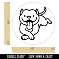 thumbnail image 2 of Pit Bull Happy Laying Down Dog Self-Inking Rubber Stamp Ink Stamper - Purple Ink - Medium 1 Inch, 2 of 7