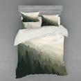 thumbnail image 2 of Ambesonne Forest Bedding Set 3 Pcs, Scandinavian Nature, Twin XL, Cream Tan Dark Green, 2 of 3