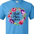 thumbnail image 4 of Inktastic Mother's Day Best Mom Ever with Floral Wreath T-Shirt, 4 of 5