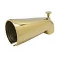 thumbnail image 2 of Westbrass D311-18-01 5-1/2" Reach Brass Tub Spout with Nose Diverter, Polished Brass (18-Pack), 2 of 7