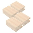 thumbnail image 2 of 4pcs Wooden Bed Riser Heavy Duty Furniture Risers Couch Sofa Desk Table Chair Height Extender Table Raising Feet For Home Office, 2 of 6