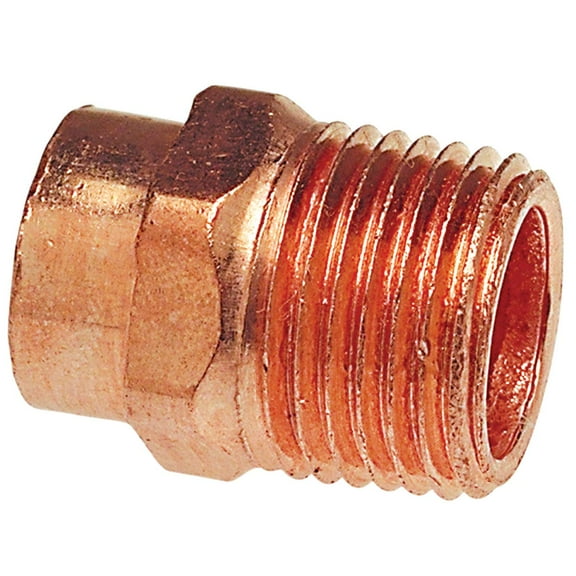 NIBCO Copper Adapter C x M - Wrot, 604, 1-1/4 in. x 1-1/2 in. CA1