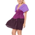 thumbnail image 5 of HAPPY BAY Women's Beachwear Summer Swim Beach Dress Cover ups for Swimwear Women Loose Swimsuit Coverups Mini Kimono XL-XXL Purple_AC471, 5 of 6