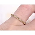 thumbnail image 2 of HeartsAndYou 1ct Natural Yellow Citrine Half Eternity Wedding Band Ring 14k SOLID White Gold, 2 of 9