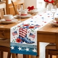 thumbnail image 5 of Independence Day Table Runner 70 Inches, American Flag Boots Red Blue Flowers Stars Bed Runner Dresser Scarves Tabletop for Indoor Outdoor Parties/Ceremony/Banquet, 13" x 70", 5 of 9