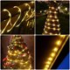 thumbnail image 5 of paquete de luces de cadena de 39.3 pies y 120 LED cargadas por USB con 8 modos, adecuadas para uso en interiores y exteriores, impermeables, para decoración de fiestas en el jardín, blanco cálido, 5 of 5