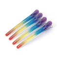 thumbnail image 1 of 4 pinzas para el cabello con forma de boca de pato plana, pinzas para el cabello con degradado de color arcoíris ShuxiuWang 8390613643810, 1 of 1
