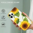 thumbnail image 2 of COMIO  Compatible with iPhone 15 Case Sunflowers 6.1 inch 2023, Yellow Flower Design Case for Women, Stylish Cute Slim Raised Lips Anti-Scratch Protective Case for iPhone 15, 2 of 4