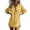 #0363-Yellow, variant on Shihyeh Womens Button Down Shirts Linen Cotton Long Sleeve Blouse Tunic Tops Cover Up Shirt Loose Beach Bikini Dress