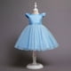 thumbnail image 2 of Vestido Para Niñas Ropa Para Niñas Bebés Falda Larga Sólido Princesa Bowknot Vestido De Rendimiento Vestido De Falda Azul Claro Odeerbi  LM103-4920, 2 of 9