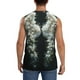 thumbnail image 4 of Fotbe Floral Angelic White Wings Men's Camiseta sin Mangas Estampada para Hombres, Playera Casual para Gimnasio, Entrenamiento, Playa-3X-Large, 4 of 7