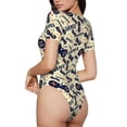 thumbnail image 3 of Naloa Game Controller Women's Short-Sleeved Onesie, One-Piece Swimsuit for Parties, dates, clubs - Large, 3 of 9