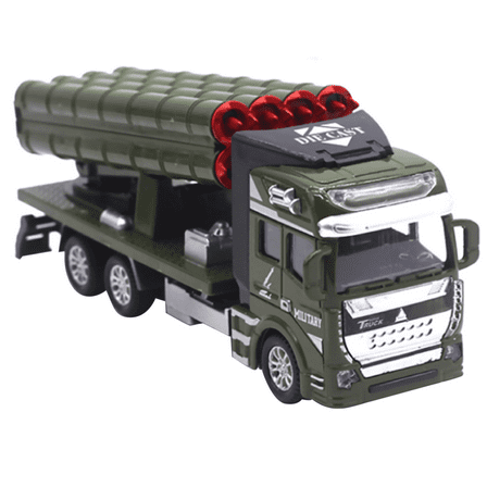 Rocket Launcher Truck Model Pull Back Function Alloy ABS Material Vintage Home Decor Model Toy TAPDRA Accessories