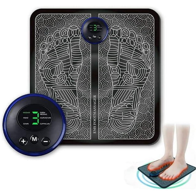 Foot Massager, Foot Massager, EMS Foot Massager, Foot Massager Electric Massage Machine, Foldable and Portable Electric Foot Massager, Muscle Pain Relief