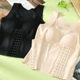 thumbnail image 4 of BESTYO Women Seanless Front Buckle Bra Wireless Push Up Posture Corrector Tank Top Vest, 4 of 19