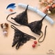 thumbnail image 1 of conjunto de ropa interior de lencería para mujer sexy encaje transparente sujetador g-stringpangjing, 1 of 3
