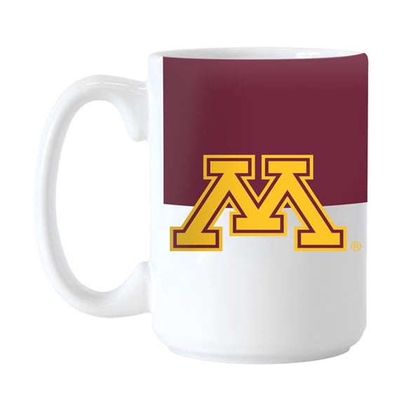 Logo Brands 175-C15M-11 Minnesota Colorblock 15 oz Sublimated Mug