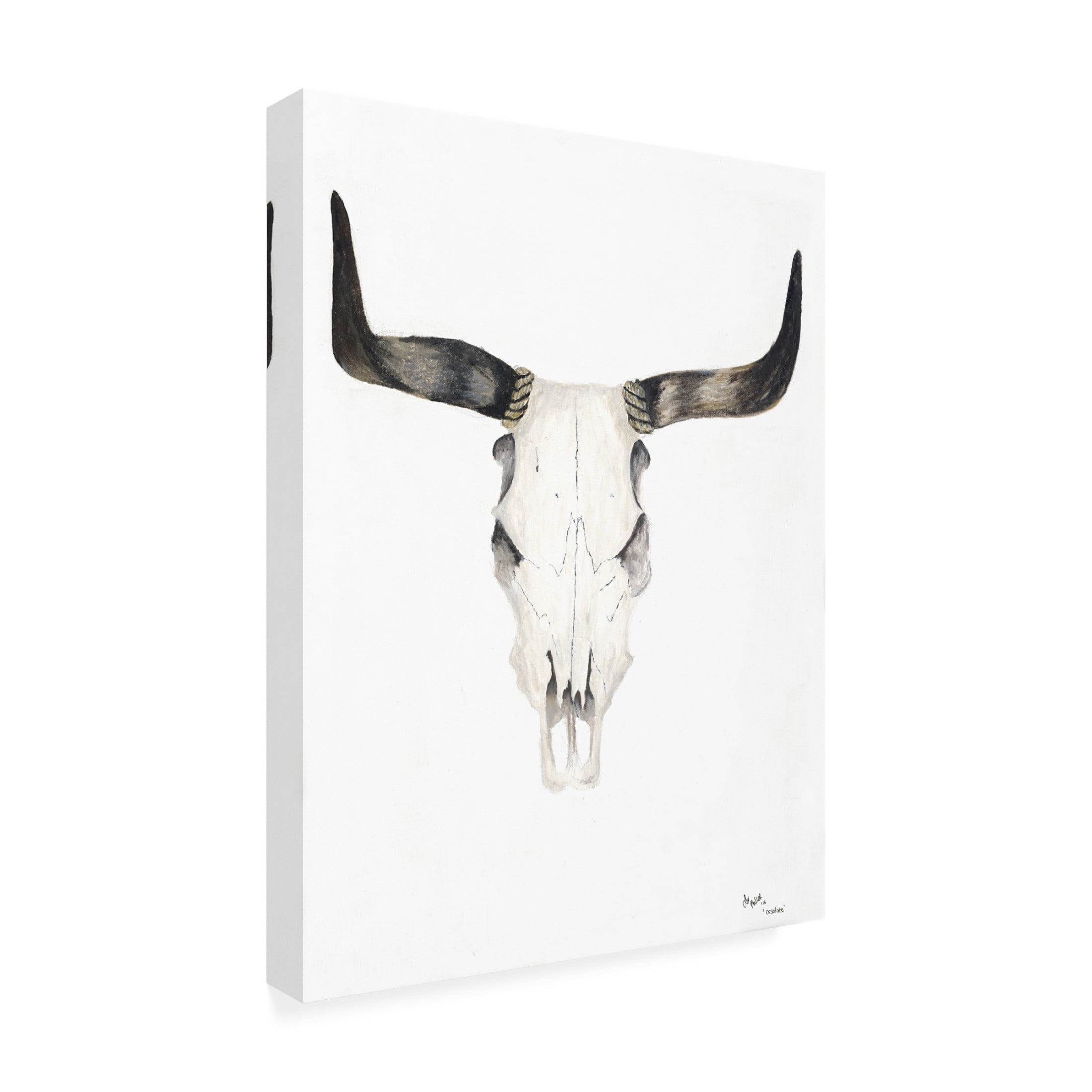 Canvas Wall Art - Lor Muller 'Desolate Min' Wall Art for Living Room, Bedroom, or Office Décor by Trademark Fine Art - 18 x 24 Inches