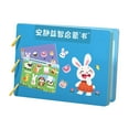 thumbnail image 1 of MERIGLARE Montessori Toy Easy Use Durable Early Learning Interaction Game Sticker Book A, 1 of 9