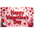thumbnail image 3 of Valentine's Day Backdrop Romantic Roses Happy Valentine's Party Banner Love Decorations Photography Props Event Background, 3 of 4