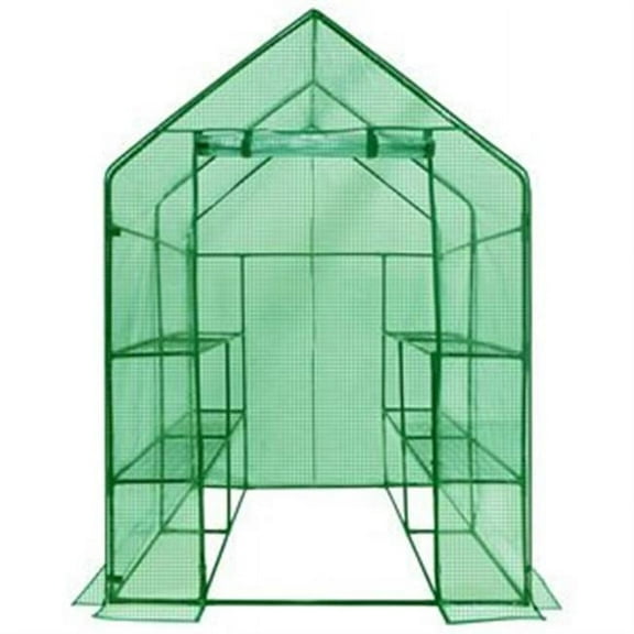 Ogrow Deluxe WALK-IN 2 Tier 8 Shelf Portable Lawn and Garden Greenhouse - Havy Duty Anchors Included!