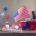 thumbnail image 4 of Adornos para el Día de los Caídos, el 4 de julio, el Día de la Independencia, adornos de madera para mesas de escritorio, adornos de madera, adornos festivos, adornos para platos., 4 of 6