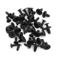thumbnail image 1 of 30Pcs 7mm Agujero Tornillo Grapa Universal Plástico Negro Panel de Puerta Moldura de Coche Unique Bargains Remache de plástico, 1 of 2