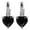 Black, variant on YYKihy Women Earrings Heart Shaped Zircon Multi Color Fashion Simple Earrings Fashion Earrings Zircon Ear Button Peach Heart Multi Color Jewelry