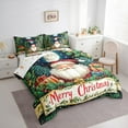 thumbnail image 3 of jejeloiu Cartoon Santa Claus Bedding Comforter Set 7-Piece,Merry Christmas King Bedding Sets,Xmas Tree Gifts Bed Sheets For Boys Kids,Ultra Soft Home Decor Reversible, 3 of 8