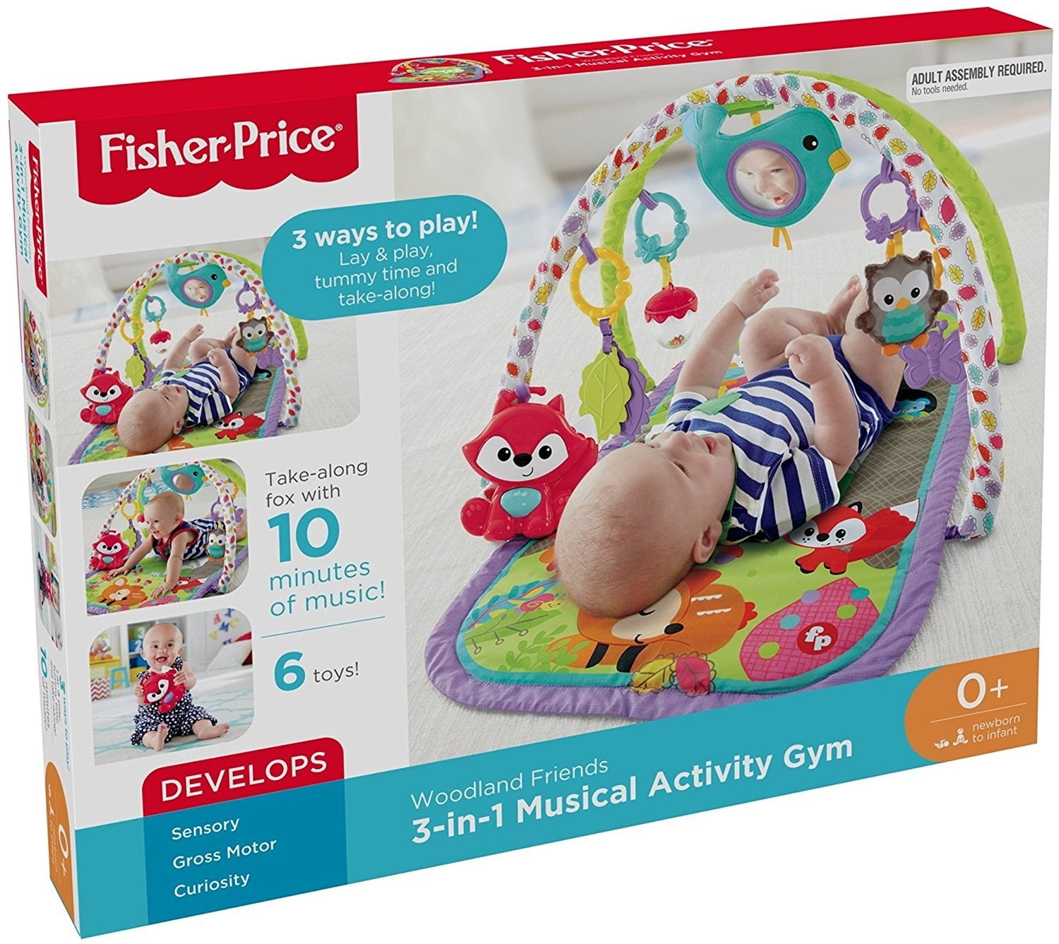 fisher price woodland friends 3 in 1 musical activity gym