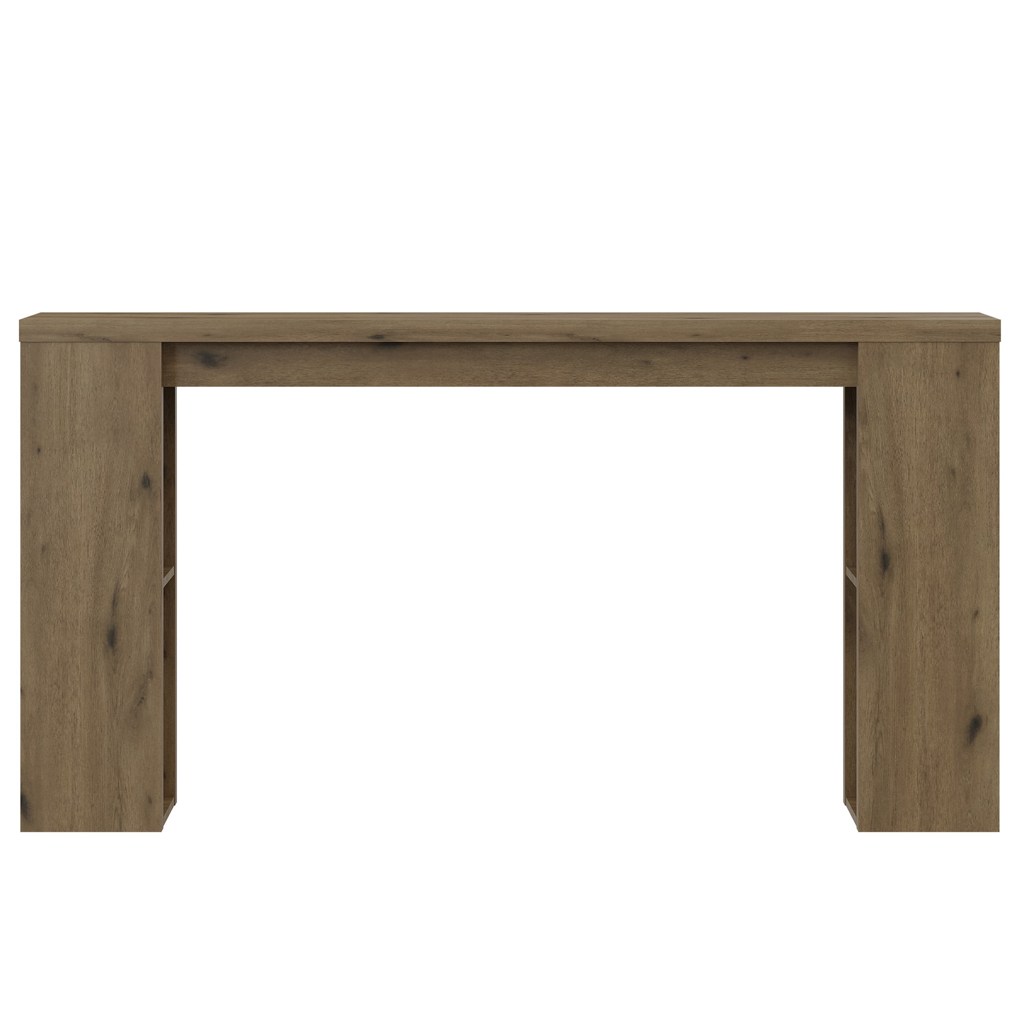 Heynemo 63'' Long Console Table with Storage, 63" Long Farmhouse Sofa Table for Living Room, Narrow Entryway Table for Hallway, Entrance, Behind Couch, Natural Wood Finish