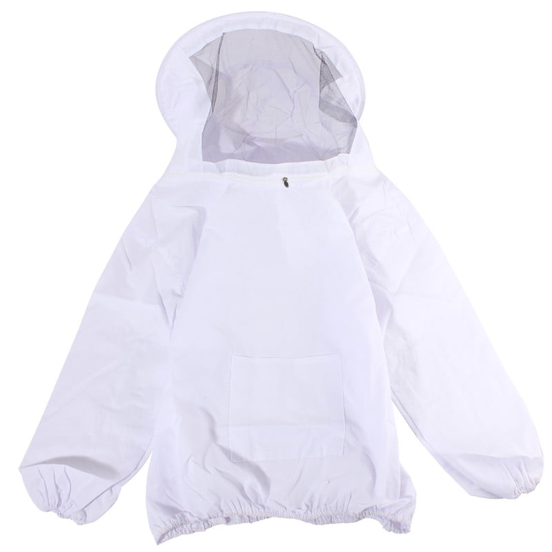 Protective Gloves Details about   White Beekeeping Bee Keeping Jacket Veil Suit Dress Smock 