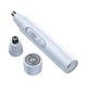 thumbnail image 1 of Vogacara Recortador de pelo de nariz eléctrico, removedor de cejas a lavable de 360 ​​grados, cortapelos de cabeza de acero inoxidable y Juegos de afeitado Cabeza blanca de 2 uds. Vogacara CE013880-04B, 1 of 6