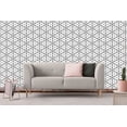 thumbnail image 3 of MuralsPrint Blash Black Triangle Peel and Stick Wallpaper, Removable Wallpaper 10'L x 24''W, 3 of 3