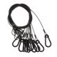 thumbnail image 1 of Cables de seguridad Hugo para luces de escenario 24.8in 10pc Negro, 1 of 10