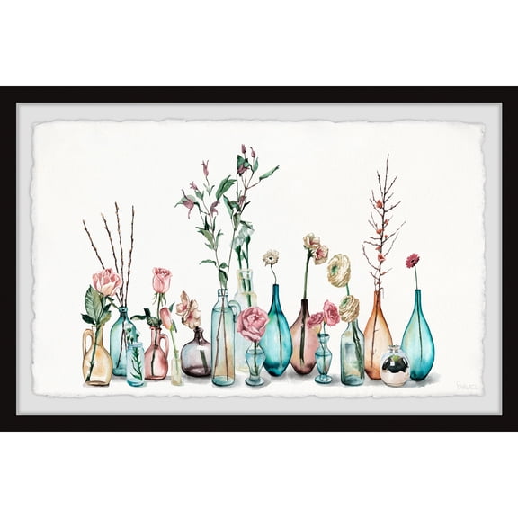 Parvez Taj Bottles and Jars Framed Painting Print