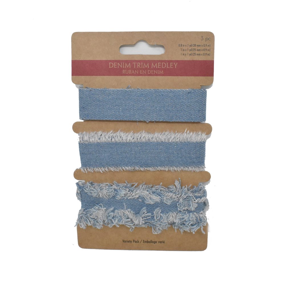 Denim Trim Medley, 1Yard, 3Piece