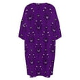 thumbnail image 5 of Haunted Mansion Dark Purple Sleepshirts For Sleeping Travels Loose Sleepdress Pajama Dress Soft Nightdress Sleepwear, 5 of 7