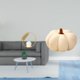 thumbnail image 2 of Escultura De Calabaza De Cristal, Figura De Peluche De Metal, Adorno De Escritorio, Estatua, Soporte, Cojín Decorativo Para Pasillo, Chimenea, Dormitorio, Sala De Estar, Oficina, 2 of 8