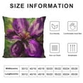 thumbnail image 5 of Nawypu Watercolor Orchid Throw Pillow Covers Purple Flower Floral Cushion Cases Decorative Pillow Cases for Couch Sofa Bedroom, 5 of 5