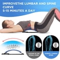 thumbnail image 7 of Back Stretcher for Lower Back Pain Relief, 4 Level Adjustable Lumbar Back Cracker Board, Back Cracking Device, Back Massager for Scoliosis, Spine Decompression and Lumbar Decompression(Black), 7 of 7