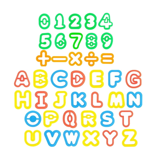 Shisuyan 41pcs Letter and Number Design Dough Clay Tool Mold Set Kit Color Clay DIY Assorted Design Color Mud Tools for Boys Girls Birthday