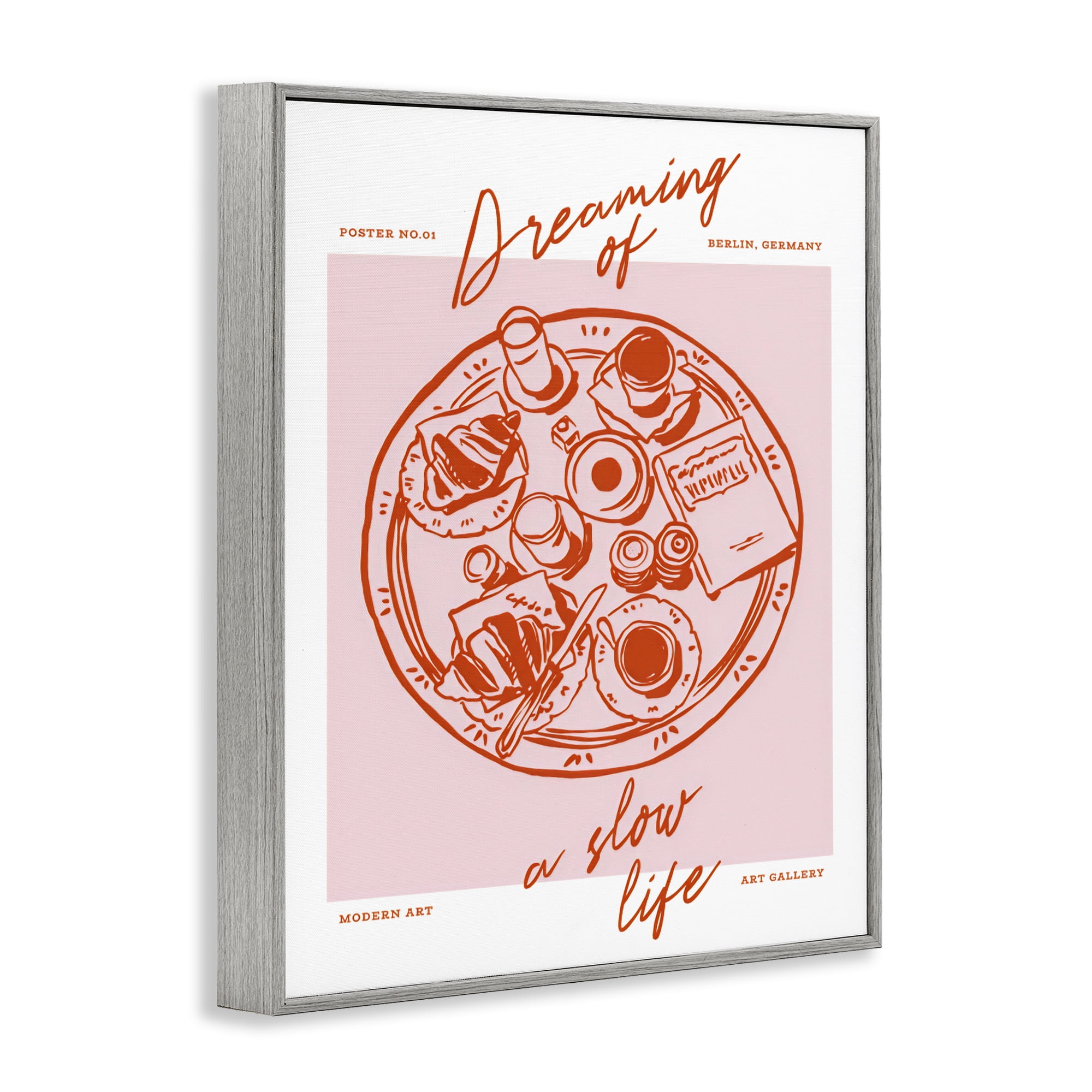 Stupell Industries Dreaming Of A Slow Life Gray Framed Giclee Art, design by The Prints Vibe