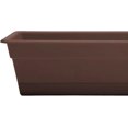 thumbnail image 7 of Bloem Dura Cotta Window Box Planter: 30" - Chocolate - Large Box with Tray, Weatherproof Resin Box, Removable Tray for Indoor & Outdoor Use, Gardening, 4 Gallon Capacity, 7 of 7