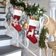 thumbnail image 2 of Juego de 4 medias navideñas para decoración navideña familiar, 2 of 7