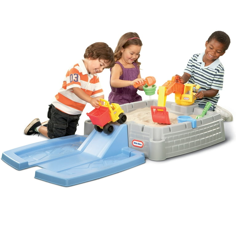 Little Tikes Big Digger Sandbox with Crane, Dump Truck, and