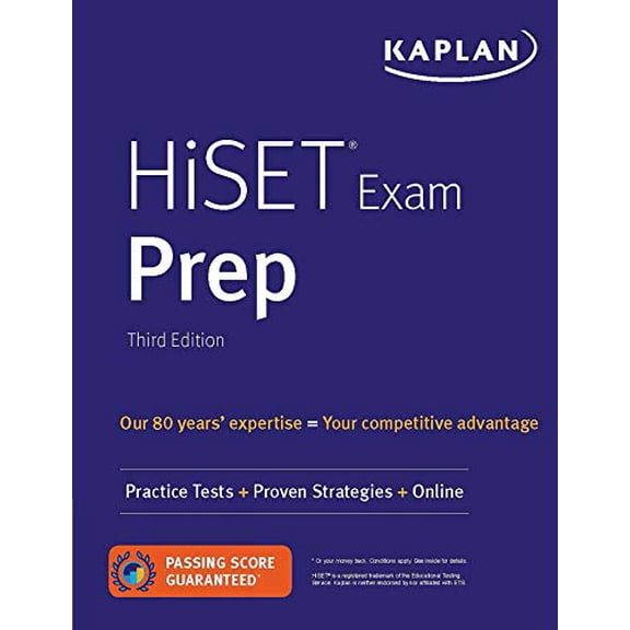 Pre-Owned Hiset Exam Prep: Practice Tests   Proven Strategies   Online (Kaplan Test Prep) Paperback