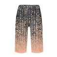 thumbnail image 5 of Hawaii Capri Pants for Women Casual Tropical Floral Print Pants Elastic High Waist Drawstring Summer Beach Trousers, 5 of 6