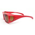 thumbnail image 3 of Polarized Pop Color Rectangle 62mm Fit Over Sunglasses Over Glasses Red - Brown, 3 of 4