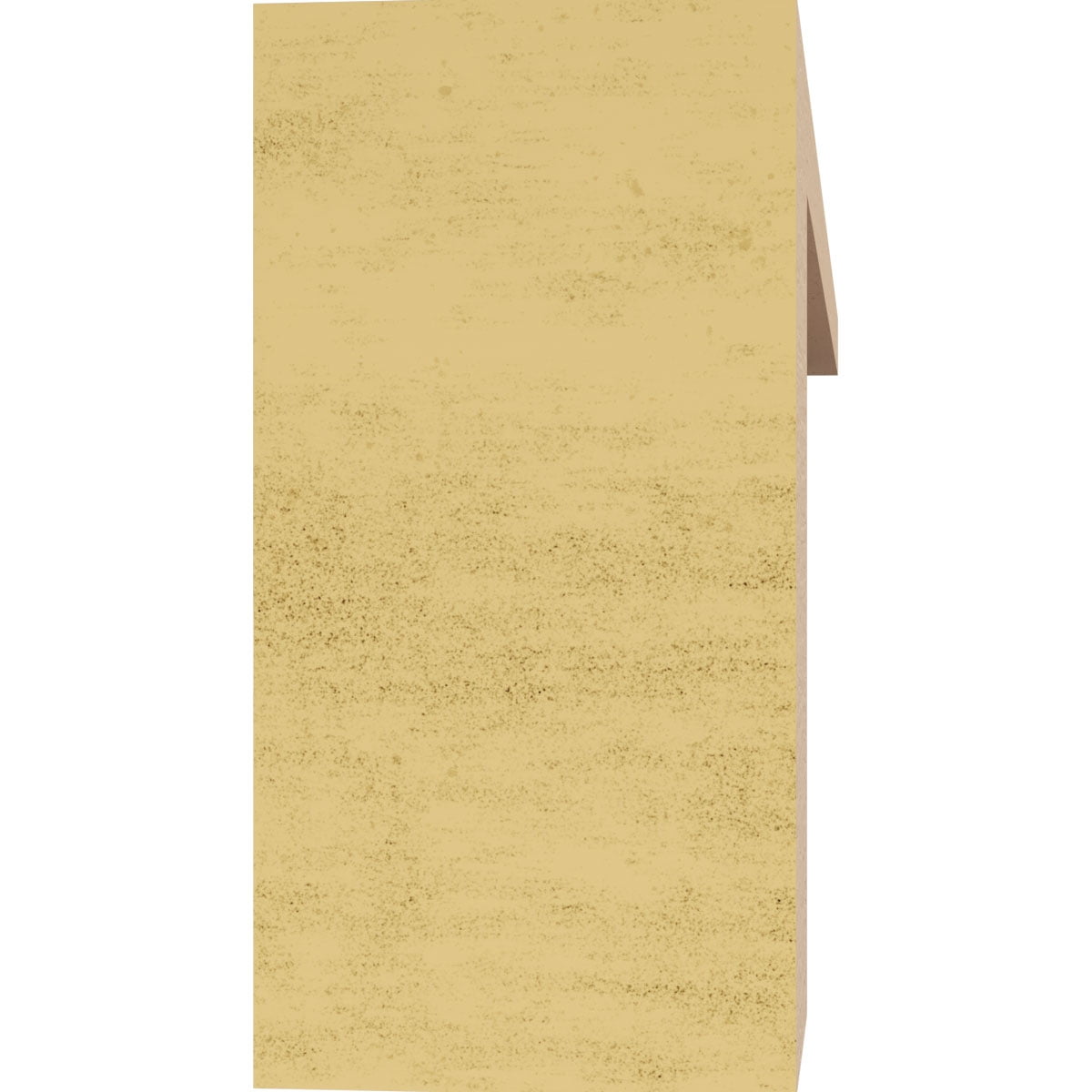 3"W x 18"D x 6"H Thin Sheridan Rough Cedar Woodgrain TimberThane Corbel, Primed Tan